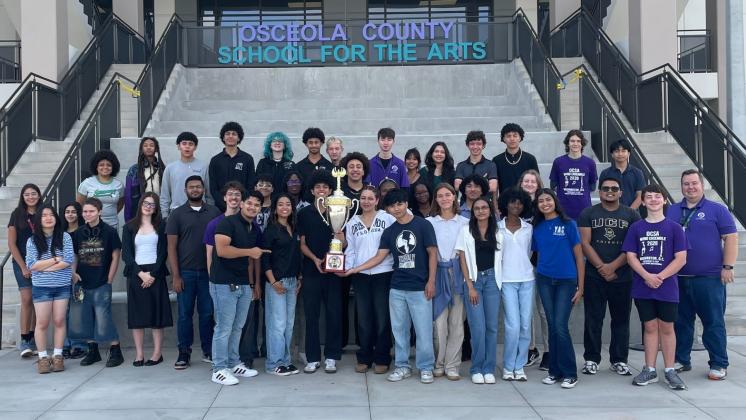 We Won the Cup! The OCSA Wind Ensemble were winners at the President’s Cup National High School Concert Band Invitational last month outside of Washington, D.C. (Photo/Bill Molineaux)
