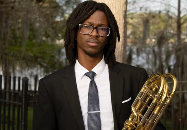 Bass trombonist Danial Browne of Kissimmee is one of three Osceola County School for the Arts students chosen to perform with National Youth Orchestra Jazz this summer. (Photo/Carnegie Hall)