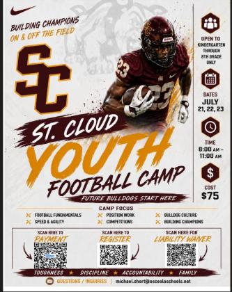 St. Cloud Youth Football Camp — July 21-23