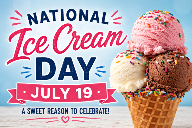 Near the end of July when summer's heat tightens its grip, is there a better treat to beat the heat than some ice cream? 