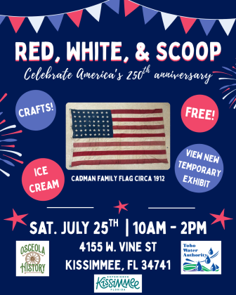Osceola History's 'Red White &amp; Scoop' — July 25
