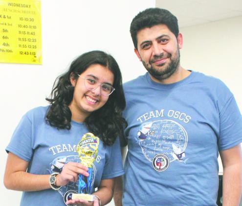 ighth grader Riya Ballani landed third place, which earned her a spot in the "Mathleague.org" state competition