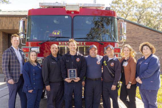 The Kissimmee Fire Station 12 crew demonstrated professionalism and skill in response to a patient experiencing a stroke, HCA Florida Hospiral reported. PHOTO/CITY OF KISSIMMEE