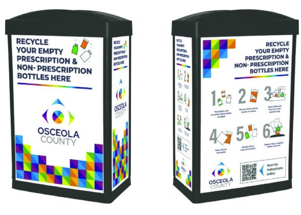 Osceola County residents can now recycle used, cleaned pill bottles at a number of local sites. PHOTO/OSCEOLA COUNCIL ON AGING