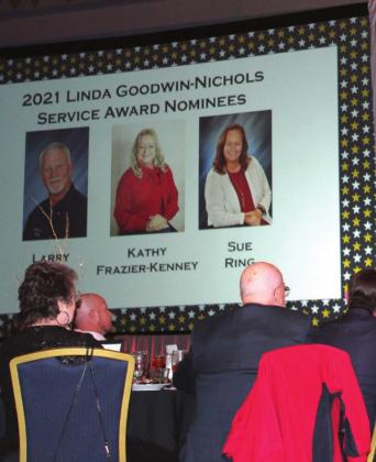 Larry Walter won the Linda Goodwin Nichols Service Award