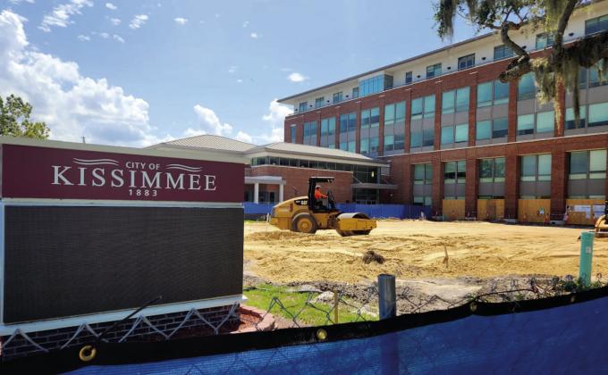 Work has started on the new wing at Kissimmee City Hall, which was built in its current configuration in 2000 to replace the original building from the 19th century. PHOTO/KEN JACKSON