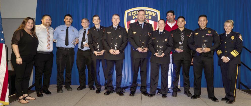 The Kissimmee Police Department presented its annual awards to personnel who have shown outstanding service and dedication at a ceremony at Kissimmee Civic Center on Feb. 7. PHOTO/KISSIMMEE POLICE DEPARTMENT