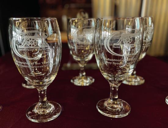 The fully-functional trophies for the evening