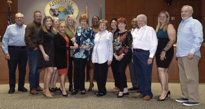 The City of Kissimmee recognized Linda Goodwin in December for her contributions to the community. PHOTO/CITY OF KISSIMMEE