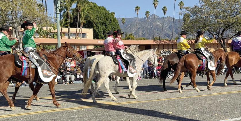Eighteen members of the Silver Spurs Riding Club Quadrille team traveled to Pasadena, Calif., to be part of New Year’s Day Rose Parade. PHOTO/SILVER SPURS QUADRILLE