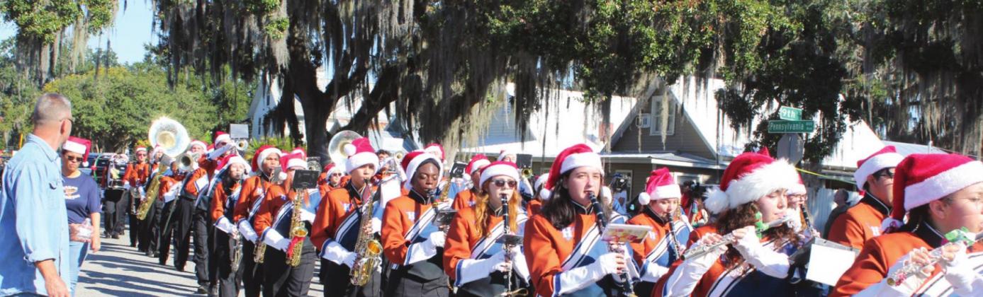 The Harmony High School Marching Longhorns