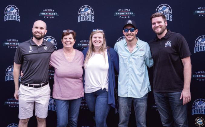 Fans met with the Osceola Magic brass and scored team merchandise at an event Friday in downtown Kissimmee. PHOTO/OSCEOLA MAGIC