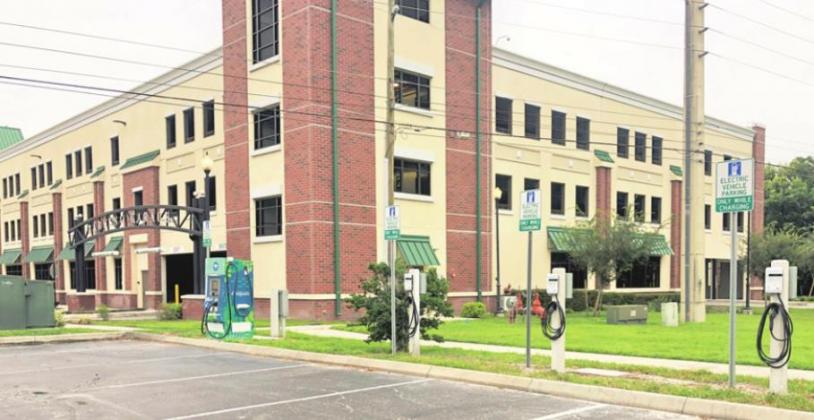 KUA added one Level-III Fast Charger and three Level-II chargers, right outside the SunRail parking garage adjacent to the Civic Center.