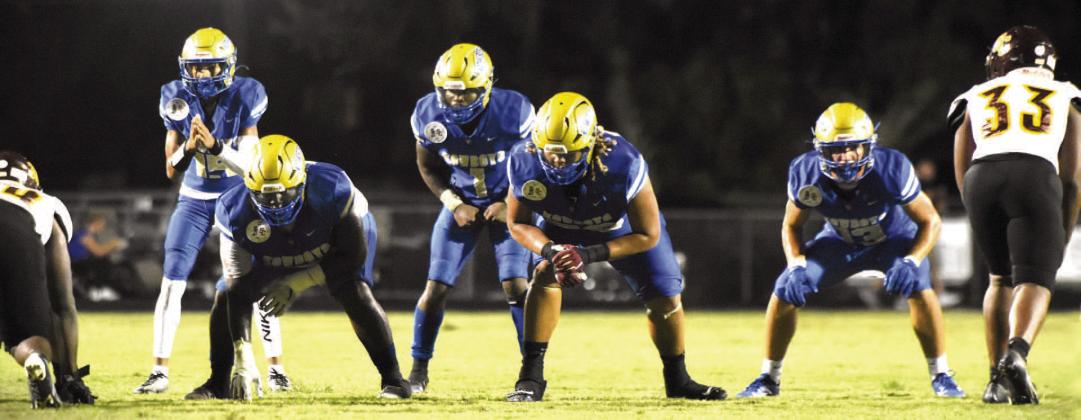 Osceola’s offensive line has been opening holes for a now-healthy running back Taevion Swint. PHOTO/KATIE WILLIAMS
