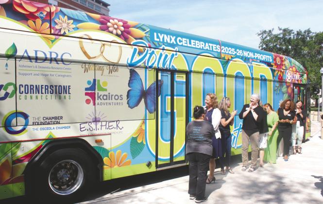 Non-profits, including two from Osceola County, will be featured on LYNX’s 2025-26 Public Service Bus. (Photo/Ken Jackson)