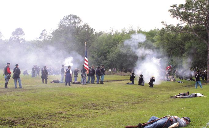 Saturday was Union victory, but Sunday saw the reverse at the Battle of Narcoossee Mill.  PHOTOS/TERRY LLOYD