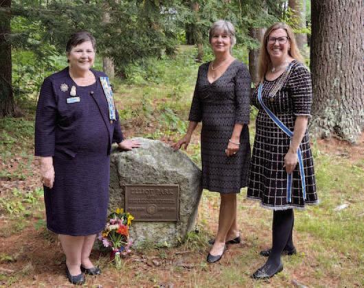 Members of the DAR at the Portland, Maine ceremony to honor Joshua Stevens Chapter founder Edith Pride Elliot. PHOTO/KIM TENNISON