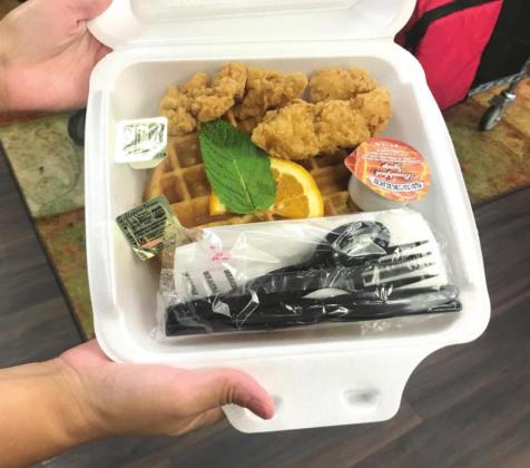 Chicken 'n Waffles from Big John's Rockin' BBQ ... mmm mmm good ...