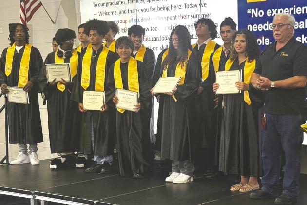 Nineteen students from Osceola County high schools graduated last week from the iBuild Pre-Apprenticeship Training Program at Osceola Technical College’s St. Cloud Campus. (Photo/David Chivers)