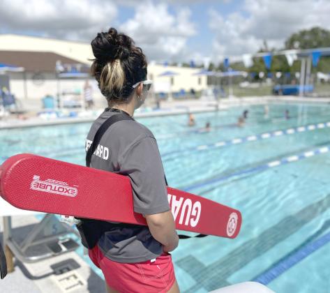 Osceola County’s children will be able to receive free swim lessons this summer at the Chris Lyle Aquatic Center in St. Cloud, thanks to a swim safety initiative announced Monday. PHOTO/DEBBIE DANIEL