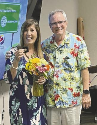 Outgoing Rotary Club president Wilda Belisle. Photo courtesy of the Rotary Club of Kissimmee West
