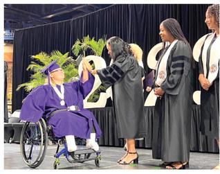 A Celebration High student graduates against all odds. PHOTO/TERESA CASTILLO