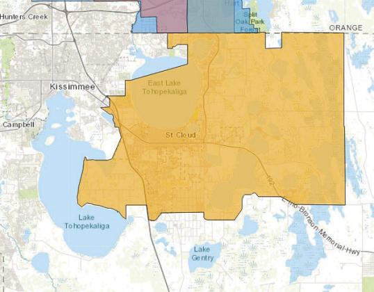 OUC’s service area in Osceola County. (Graphic/OUC).