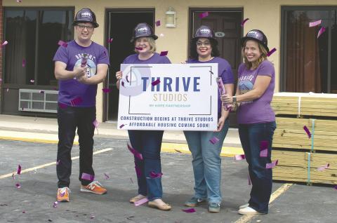 After what it said were supply chain and permitting delays, Hope Partnership has begun construction on a hotel conversion project into 32 affordable housing units. PHOTO/HOPE PARTNERSHIP