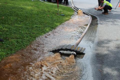 St. Cloud continues its ice pigging efforts. The city is posting daily updates of where ice pigging will occur on its Facebook page. PHOTO/KEN JACKSON 