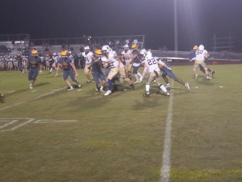 Aside from one scoring play, the St. Cloud defense held Winter Springs to negative yardage. PHOTO/DAN PEARSON