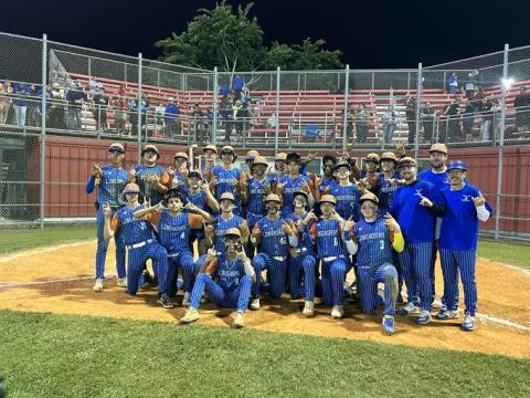 Harmony culminated a 3-0 week to claim the 2023 Orange Belt Conference baseball title with a 5-4 win over defending champion Osceola. PHOTO/HARMONY HIGH SCHOOL