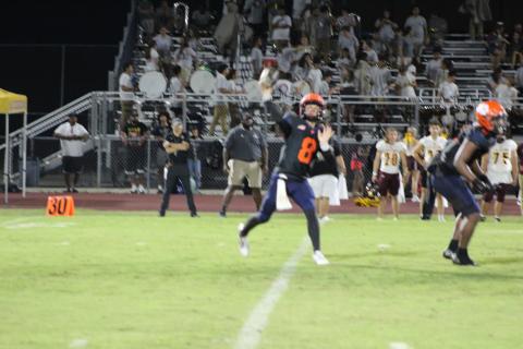 Tohopekaliga QB Sabby Meassick tossed six touchdowns in the Tigers' 41-19 victory. PHOTO/KEN JACKSON