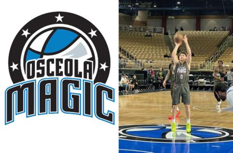 Osceola Magic point guard Mac McClung shoots from the free-throw line in Saturday's 130-108 win over the Mexico City Capitanes. PHOTO/BOB PINCUS