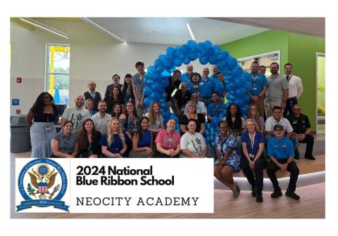 NeoCity Academy earned attention from the U.S. Department of Education by being named one of 356 schools nationwide and one of 15 in Florida as a Blue Ribbon School. PHOTO/NEOCITY ACADEMY