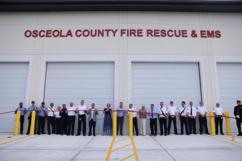 County, state and federal leaders joined with Osceola County Fire Rescue officials to formally open Station 85 Wednesday with a traditional hose uncoupling ceremony. PHOTO/OSCEOLA COUNTY