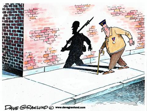 Veterans Day: a day to honor those still with us who have served. CAGLE CARTOONS