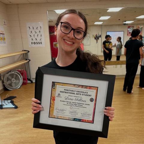 Lana Fellows, a St. Cloud High 2024 graduate, who was accomplished in academic settings and off the ground, was identified as the victim of Sunday night crash in St. Cloud, online reports say. PHOTO/ST. CLOUD GOLDEN GIRLS FACEBOOK