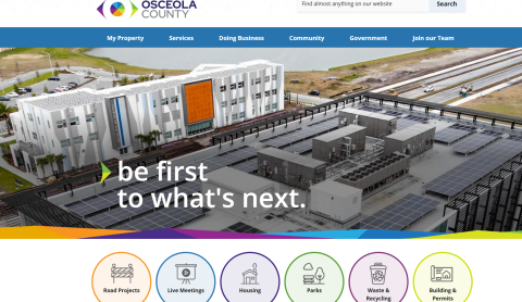 Osceola County unveiled a new Osceola.org website Thursday.
