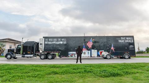 The Wall That Heals will be set up at the Kissimmee Gateway Airport in March. PHOTO/VIETNAM VETERANS MEMORIAL FUND