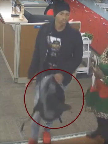 Poinciana High surveillance cameras showed Kori McBride leaving campus with his backpack, which police say held a gun. PHOTO/OSCEOLA COUNTY SHERIFF'S OFFICE