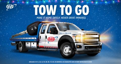AAA says its service technicians expect to rescue more than 860,000 drivers with car trouble during the upcoming holidays — so Tow to Go should be treated as a last resort.