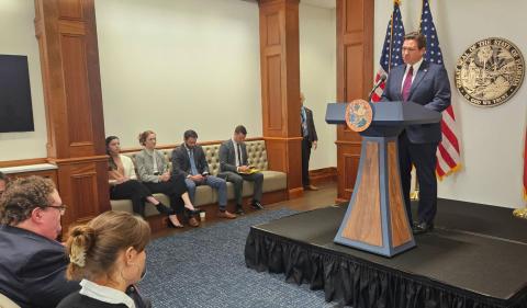 Gov. Ron DeSantis called a special session but got blowback from legislative leaders. PHOTO/JIM TURNER, NEWS SERVICE OF FLORIDA