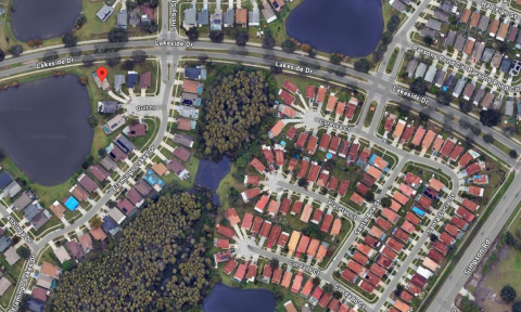 Kissimmee Police responded to a death investigation just after midnight Wednesday -- New Year's Day -- in the Lakeside neighborhood. GOOGLE MAPS