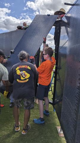 Volunteers from the community are needed during all phases of the exhibition, including set up and breakdown, when the Vietnam memorial Wall That Heals arrives in Kissimmee March 13-16. PHOTO/Vietnam Veteran Memorial Fund