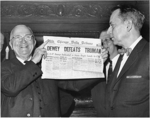 Mistakes are nothing new in the news media, but the industry now has a major trust problem. PHOTO/Harry S. Truman Library & Museum