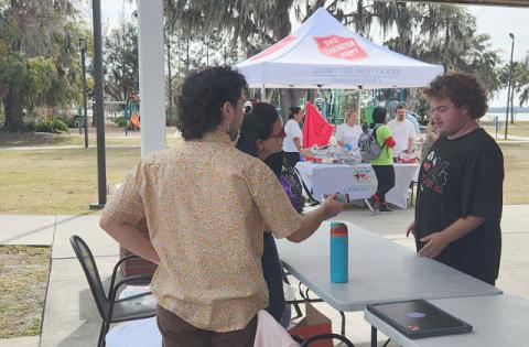 Homeless advocates held food and supply events during the January Point In Time count, in order to help centralize those they were trying to count. FILE PHOTO