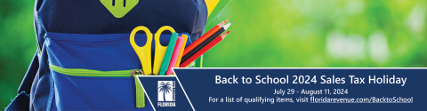 Back to School shopping sales tax holiday? Not in 2025, if one Florida House of Representatives member has his way. PHOTO/FLA. DEPT. OF REVENUE