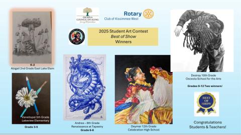 The Rotary Club of Kissimmee West's Best of Show winners. (Photo/Rotary Club West Kissimmee)