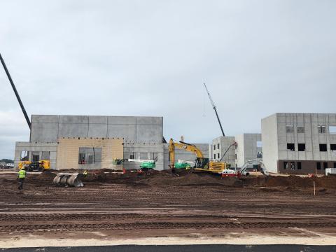 AAA High School, under construction on Nova Road and soon to get an official name, is a project that a half-penny sales tax referendum pays for in Osceola County. PHOTO/KEN JACKSON