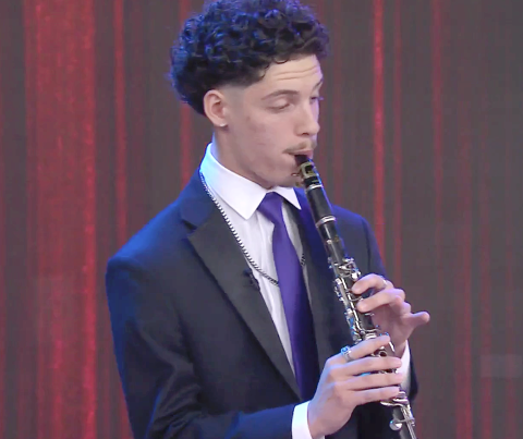 Osceola County School for the Arts Junior gives the whole nation a bit of his talent, appearing Friday on NBC’s Today Show ahead of the Essential Elllington jazz competition in New York. OCSA’s jazz ensemble finished third in an international field and members brought home individual awards. (Photo/NBC Today Show via Essentially Ellington)